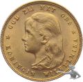 Niederlande 10 Gulden 1897 - Gold - Wilhelmina - Langhaar