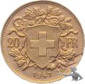 Fehlprägung - 20 Fr. 1947 B Goldvreneli Gold Vreneli - Fremdkörperprägung!!!