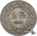 2 Franken 1901 B | seltenes Jahr