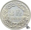 2 Franken 1955 B | Prachtstück