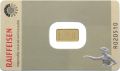 Goldbarren 1 Gramm 999.9 Raiffeisenbank 020510