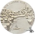 Luzern Stadtansicht Musegg 1178 1978, Silber 40 g., 0.900
