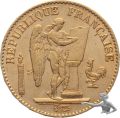 Frankreich 20 Francs 1877 A - Gold, 6.45 Gramm