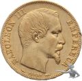 Frankreich 20 Francs 1853 A - Gold, 6.45 Gramm