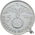 5 Mark 1939 B - Hakenkreuz