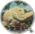 China Panda 2016 - Silbermünze zu 30 Gramm 999 Silber - teilvergoldet &amp;amp coloriert