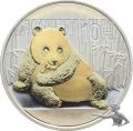 China Panda 2015 - Silberm&uuml;nze zu 30 Gramm 999 Silber - teilvergoldet