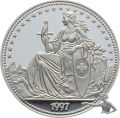1997 Bern, Sitzende Helvetia - 1 Unze 999 Silber