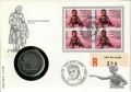 Numisbrief mit 5 Franken 1977 Heinrich Pestalozzi