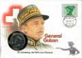 Numisbrief mit 5 Franken 1989 General Guisan
