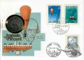 Numisbrief mit 5 Franken 1984 Auguste Piccard