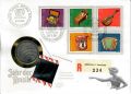 Numisbrief mit 5 Franken 1985 Jahr der Musik