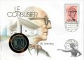 Numisbrief mit 5 Franken 1987 Le Corbusier