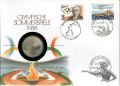 Numisbrief mit 5 Franken 1988 Olympische Sommerspiele