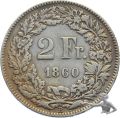 2 Fr. 1860 B | Sehr! Schön!