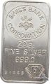 Silberbarren zu 20 Gramm Feinsilber 999 Bankverein