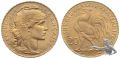 Frankreich 20 Francs 1913 Gold Hahn Goldmünze