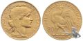 Frankreich 20 Francs 1909 Gold Hahn Goldmünze