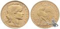 Frankreich 20 Francs 1913 Gold Hahn Goldmünze
