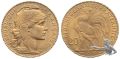 Frankreich 20 Francs 1910 Gold Hahn Goldmünze