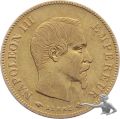 Frankreich 10 Francs 1856 A, Paris, Napoleon III., Gold