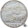 1994 Luzern Kappelbrücke - 1 Unze Feinsilber 999