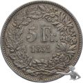 5 Franken 1851 A - Silber 900.0 25 g