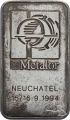 999er Silberbarren - 50 Gramm - Metalor Neuchatel