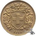 20 Franken 1910 B, Goldvreneli Gold