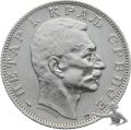 Serbien 2 Dinara 1915 Peter I. Silber