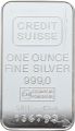 Silberbarren der Credit Suisse - 1 Unze Feinsilber 999