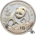 China 10 Yuan 1990 - 1 Unze 999 Feinsilber -Panda Top Stempelglanz!!!