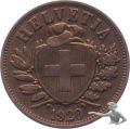 2 Rappen 1920 B vorzüglich