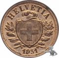 2 Rappen 1931 B TOP STEMPELGLANZ