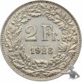 2 Franken 1928 B seltenere Qualit&auml;t