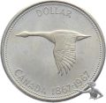 Kanada 1 Dollar 1967 Wildgans - Gross-Silberm&uuml;nze