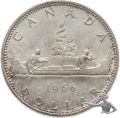 Kanada 1 Dollar 1966 Voyageur - Gross-Silberm&uuml;nze