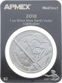 Niue 2 Dollar 2018 - Darth Vader - 1 Unze Feinsilber im Originalblister von Ampex