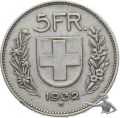 Silber 5 Fr. Silber 1932