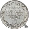 5 Franken 1939 B Schützenfest Luzern Silber