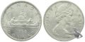 Kanada 1 Dollar 1965 Silber - Elisabeth II. - Kanu