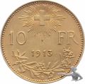 10 Franken 1913 B Gold Vreneli Goldvreneli