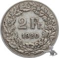 2 Franken 1920 - Eidgenossenschaft Silber