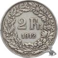 2 Franken 1912 - Eidgenossenschaft Silber
