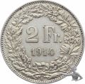 2 Franken 1914 - Eidgenossenschaft Silber