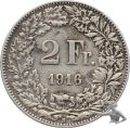 2 Franken 1916 - Eidgenossenschaft Silber