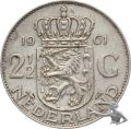 Niederlande 2.5 Gulden 1961 Silber