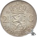 Niederlande 2.5 Gulden 1966 Silber