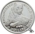 10 $ M&uuml;nze | Cook Islands 10 Dollars 1990 -Tierwelt WWF Tiger | vz/stgl