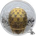 Mongolei 1000 Togrog 2024 - Faberg&eacute; Ei Coronation Egg - 2 oz PP Aufl. 888 St&uuml;ck